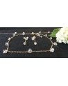 Parure Semi de Fleurs 3p (Collection Fleur Crystal): Boucles d'oreilles, Collier Semi de Fleurs et Bracelet Semi de Fleurs